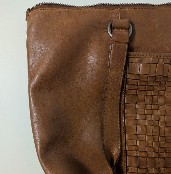 Vilenca Holland, Brown Cognac Leather Purse Shoulder Bag Tote 🤎 - Picture 10 of 12